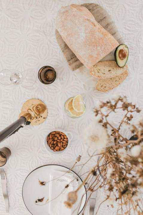Selection of late night dishes and coffee